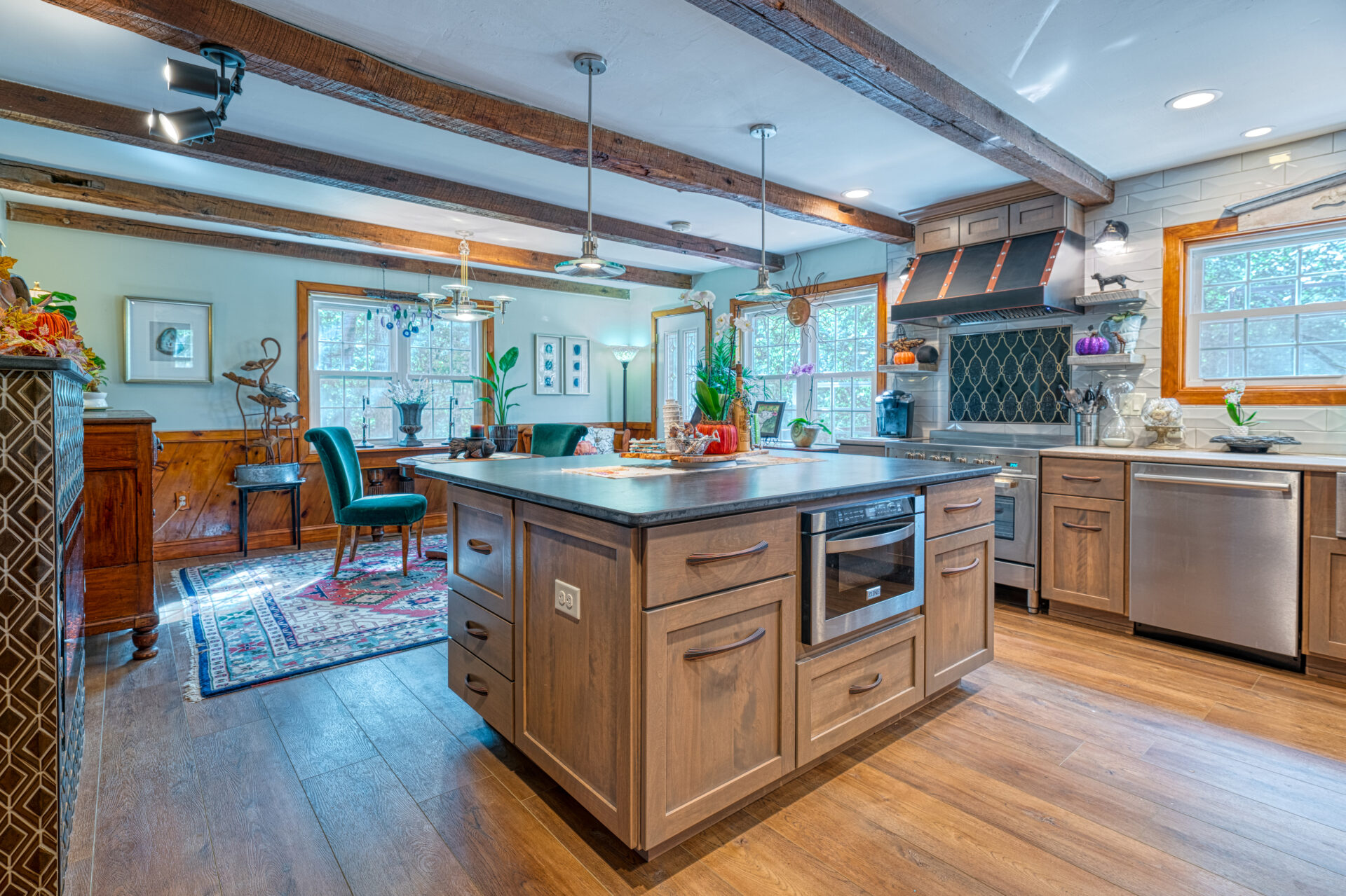 Wooden Beam Kitchen • Excel Remodeling
